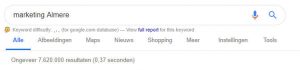 marketing almere resultaten in Google